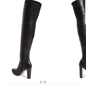 SIZE 8 CALVIN KLEIN PAMMIE OVER THE KNEE BOOTS